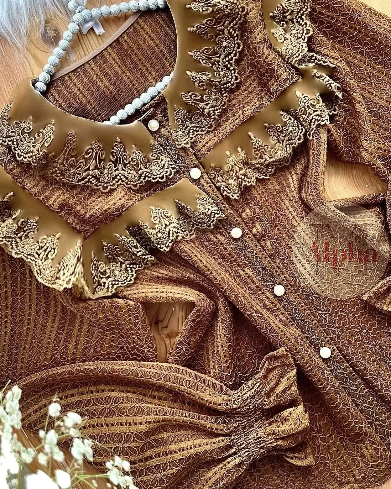 شومیز تمام دانتل گیپوردارf70