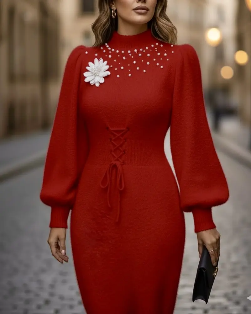 پیراهن موهر مرواریدیh1220