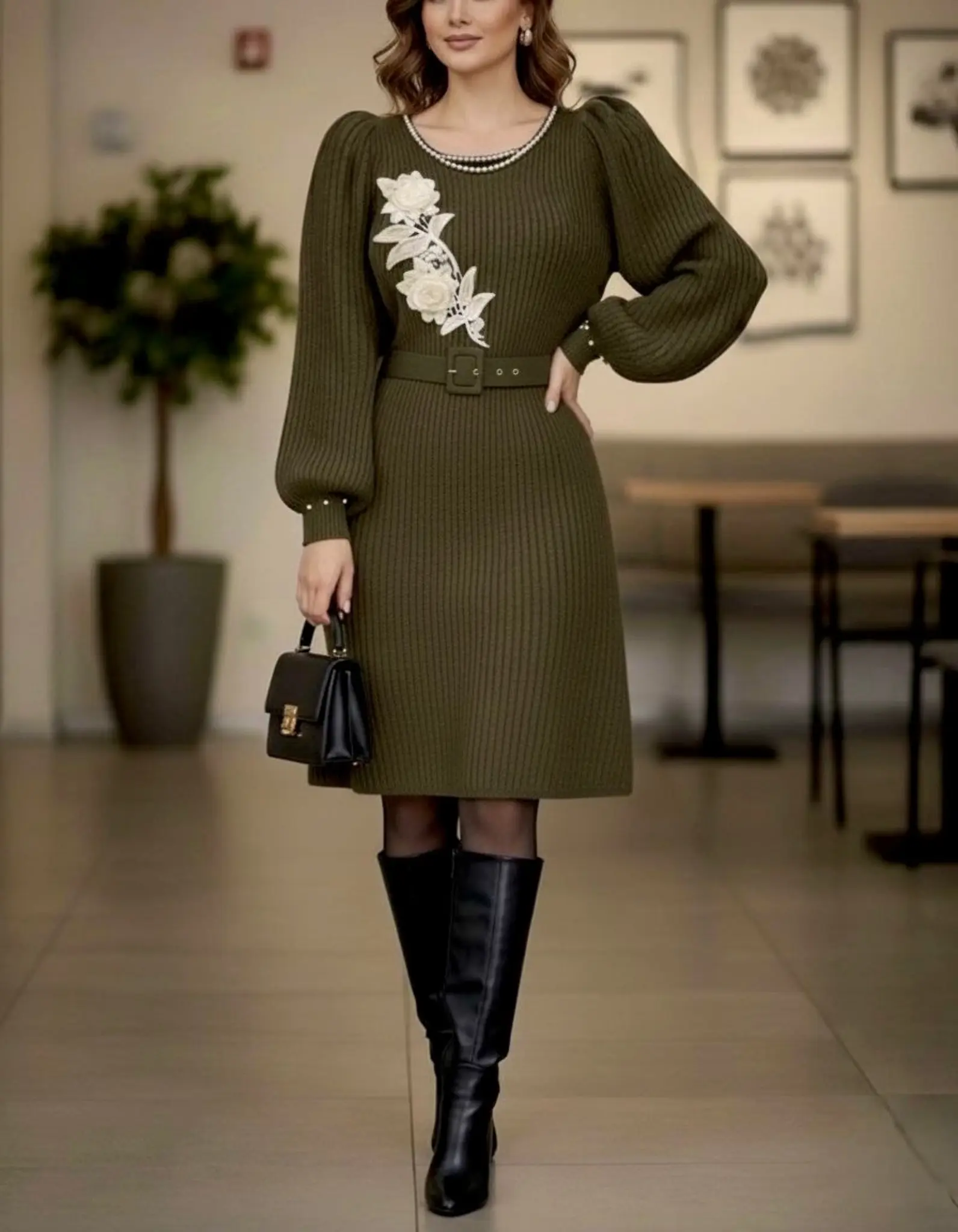 تونیک بافت گل برجستهh1259