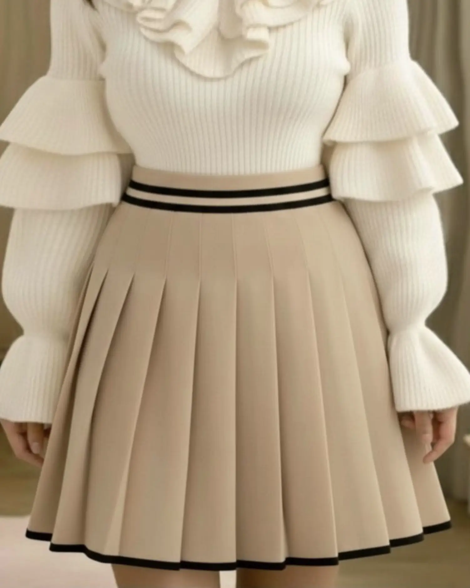 دامن پلیسه بافت h1377