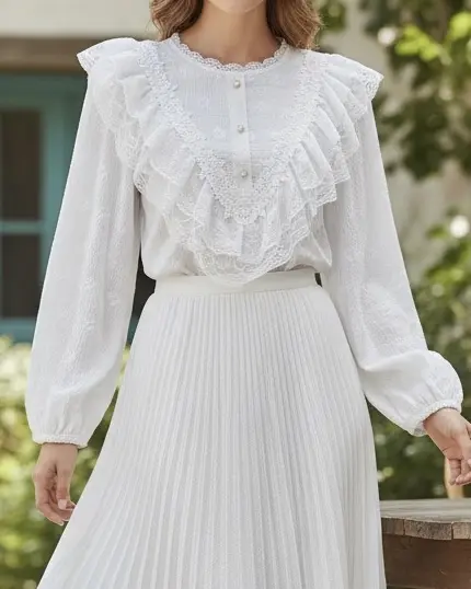 شومیز مجلسی گیپور کارشدهf621