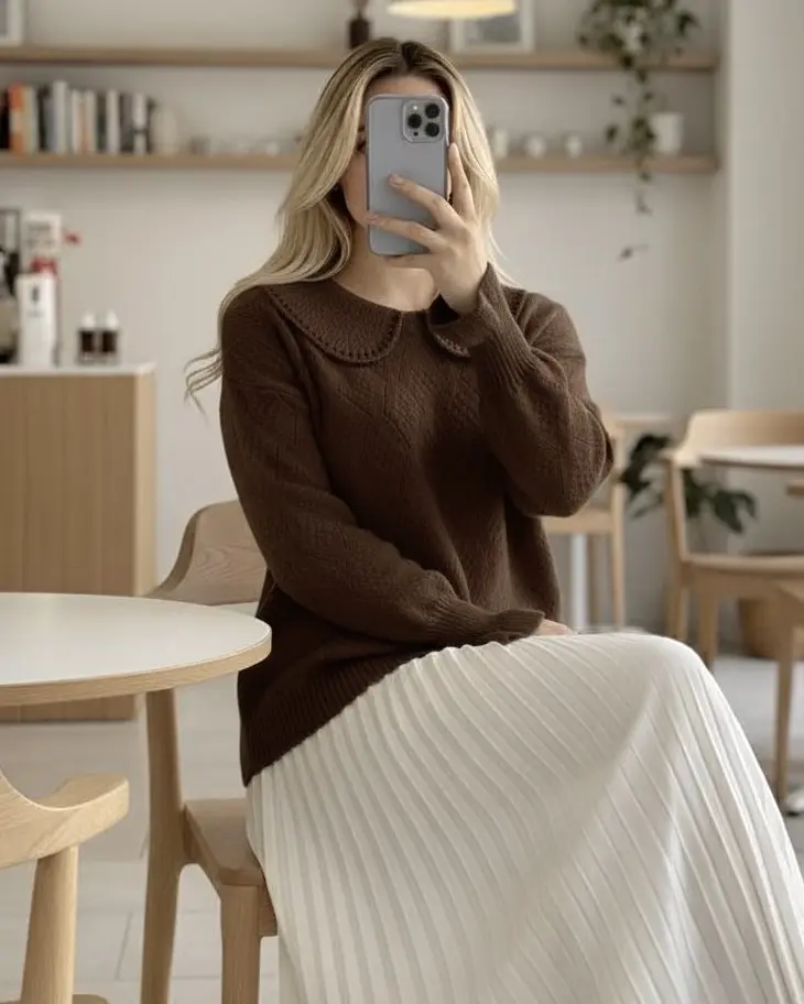 پلیور یقه گیپورh1400