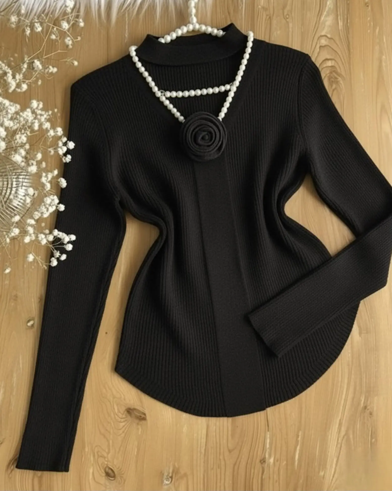 بافت یقه گل h1500