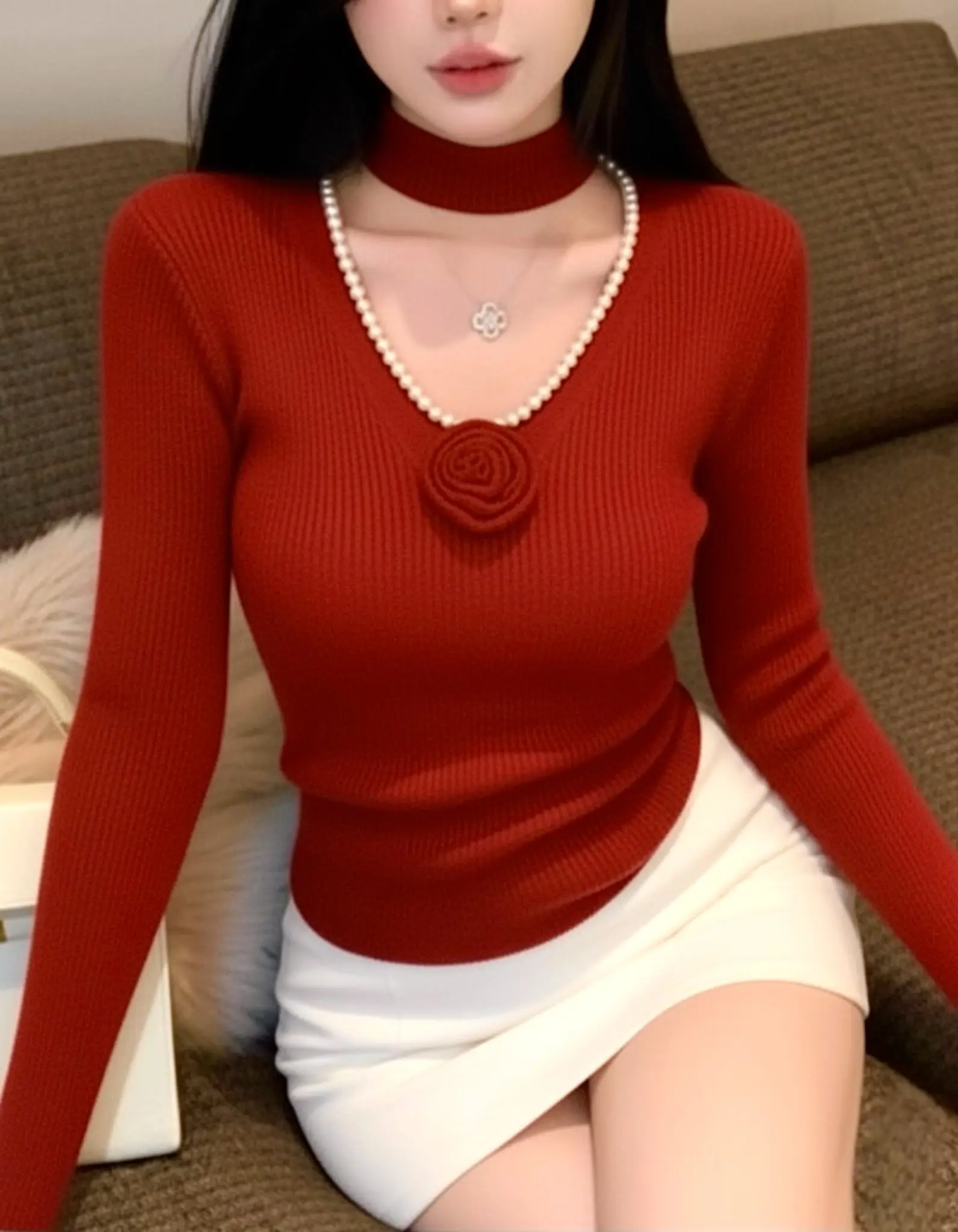 بافت یقه گل h1500