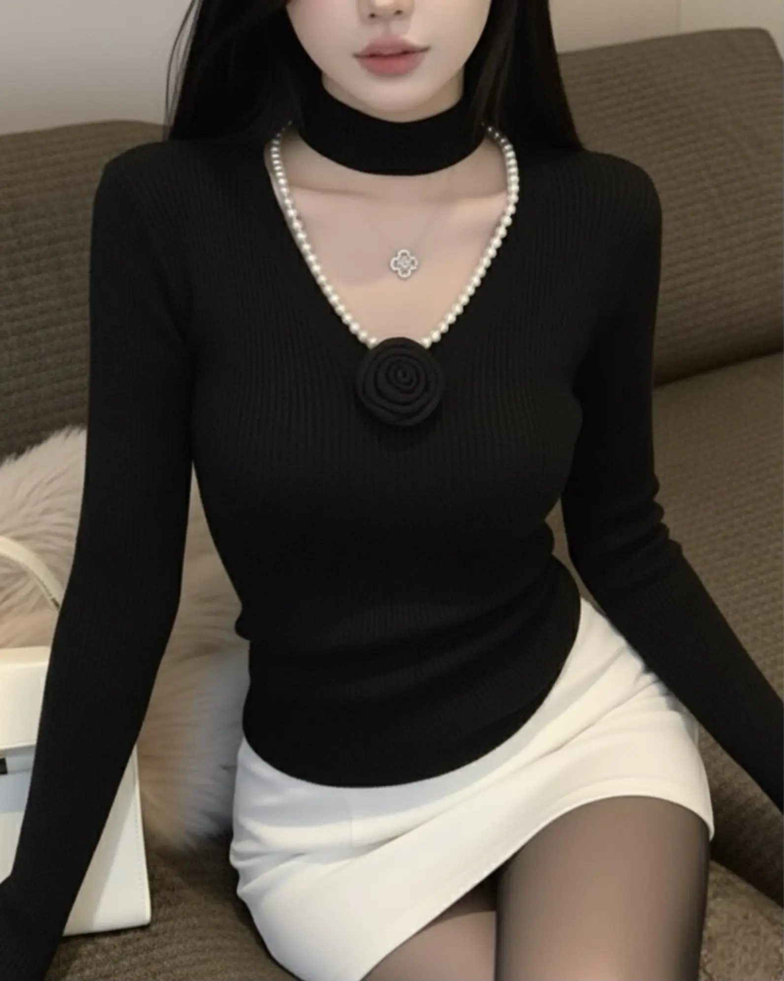 بافت یقه گل h1500