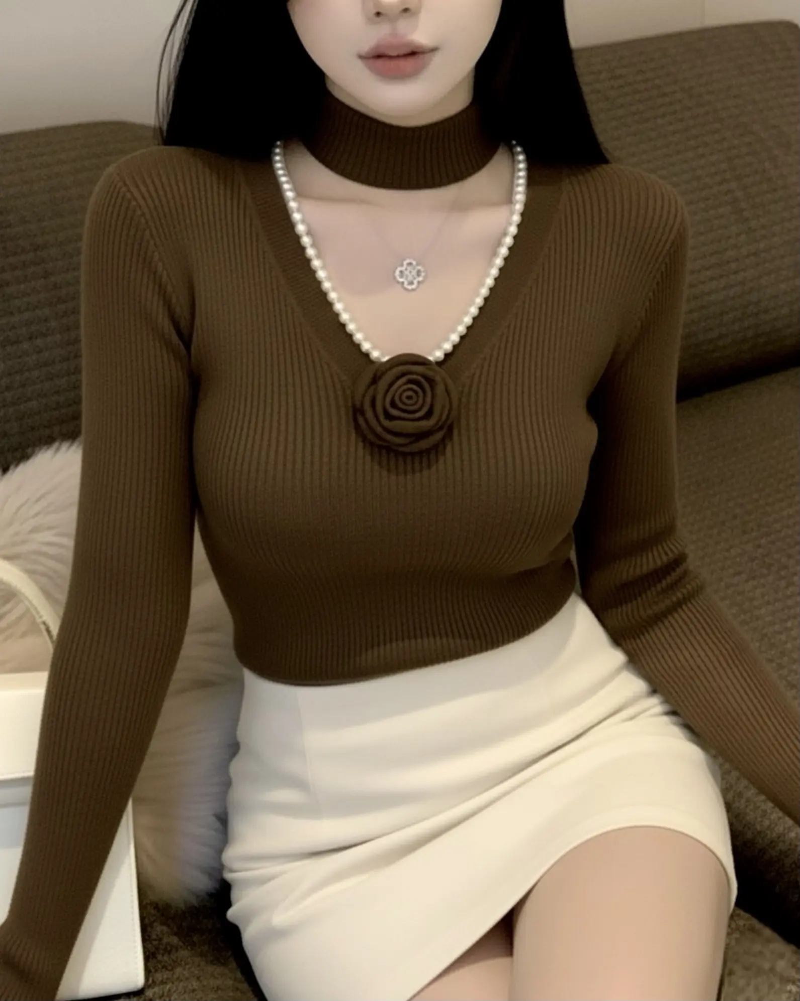 بافت یقه گل h1500