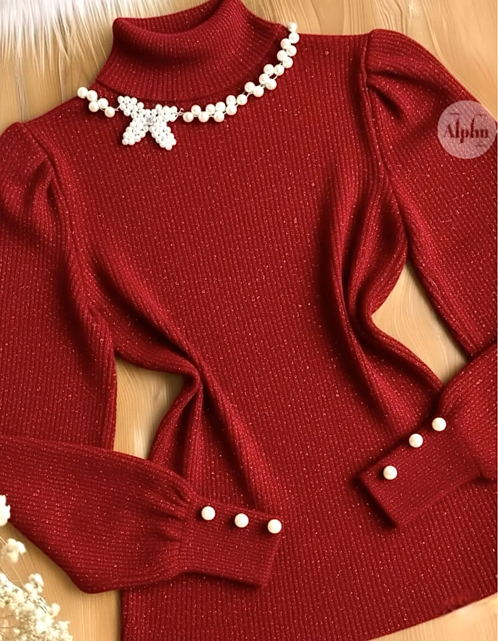 بافت پولکی مروارید کار شدهh1533