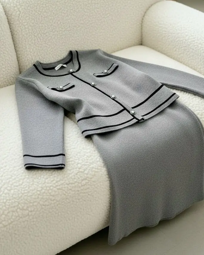 ست کت و سارافون بافتh1560