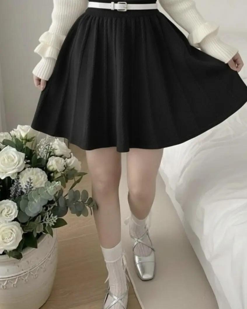 دامن کوتاه بافت h1590