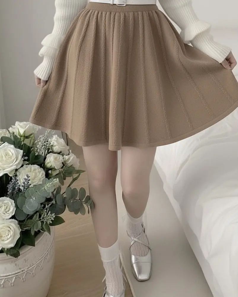 دامن کوتاه بافت h1590