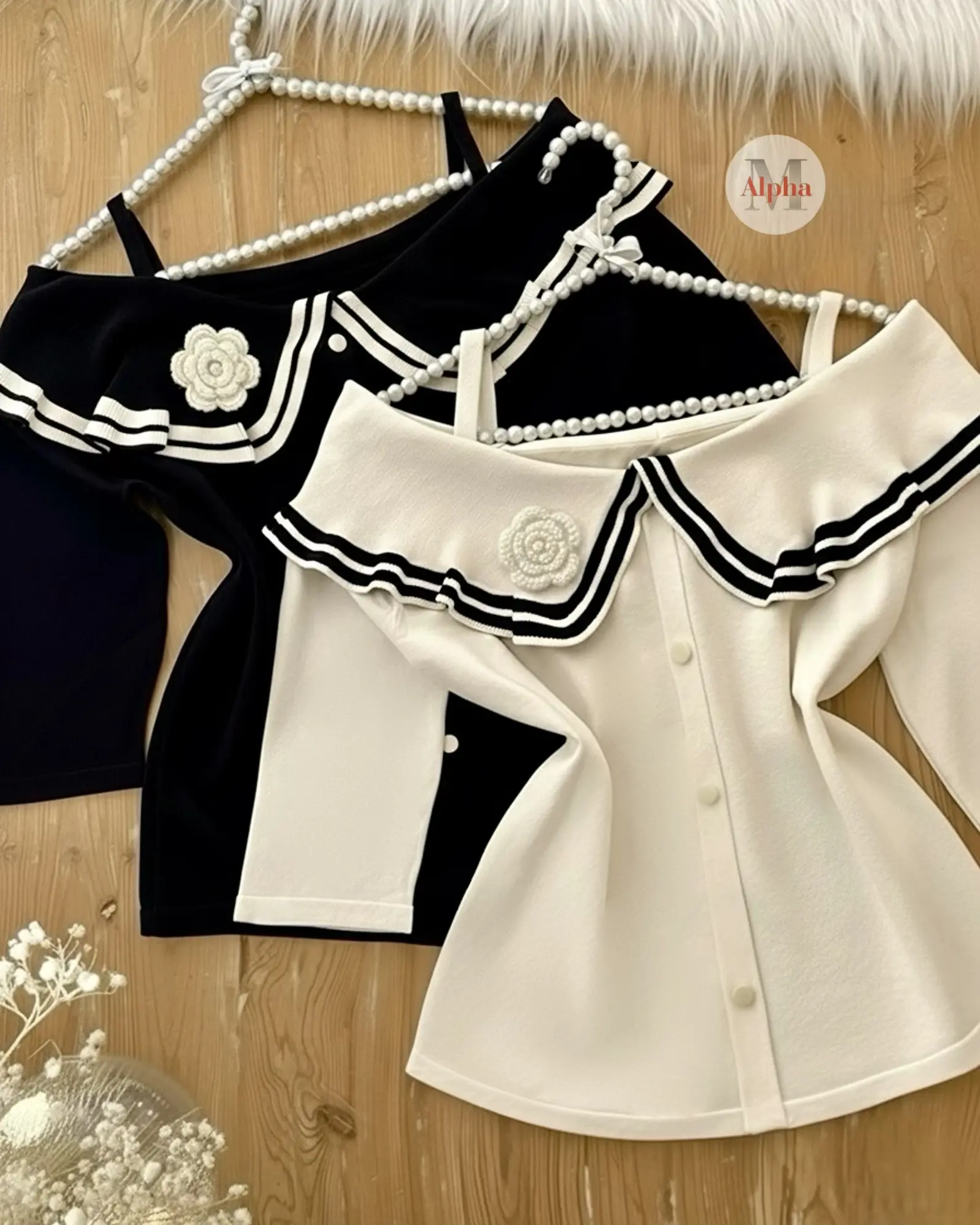 بافت ظریف یقه گل h1710