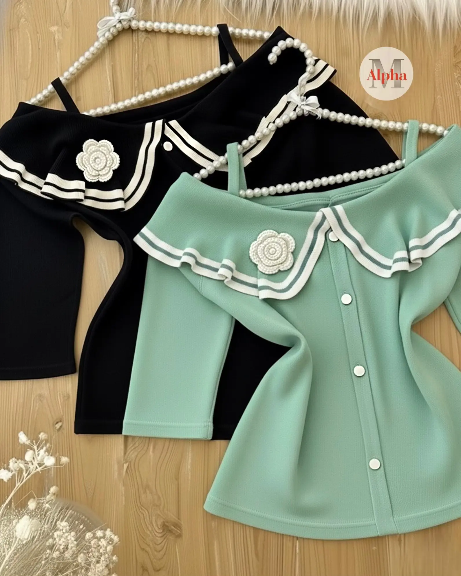 بافت ظریف یقه گل h1710