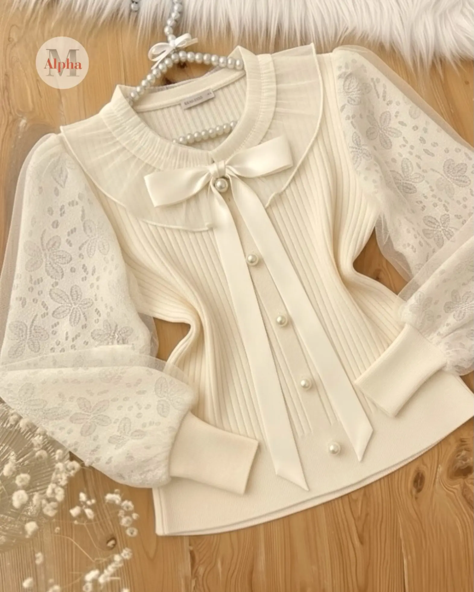 بافت عروسکی یقه پاپیون h1731