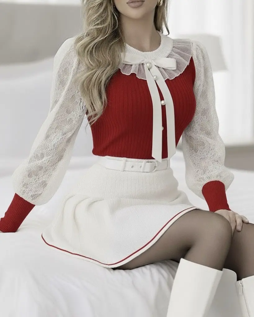 بافت عروسکی یقه پاپیون h1731