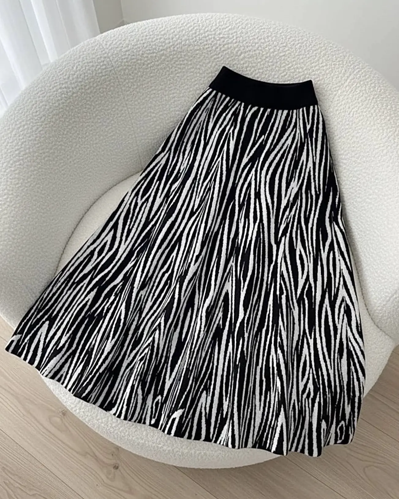 دامن بافت کلوش h1801