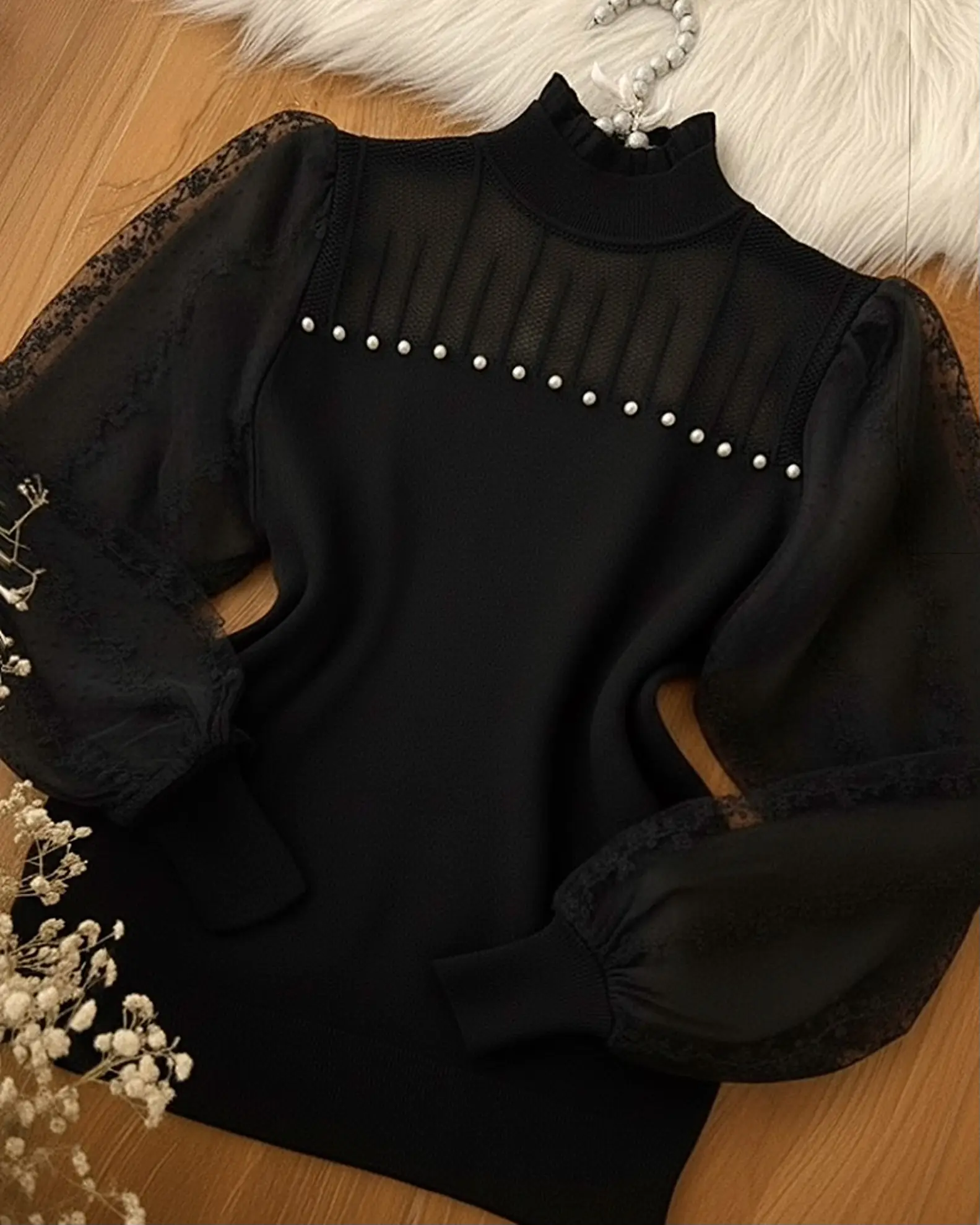 بافت عروسکی آستین گیپورh1815