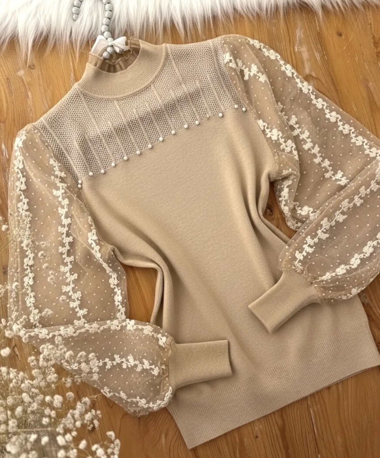 بافت عروسکی آستین گیپورh1815