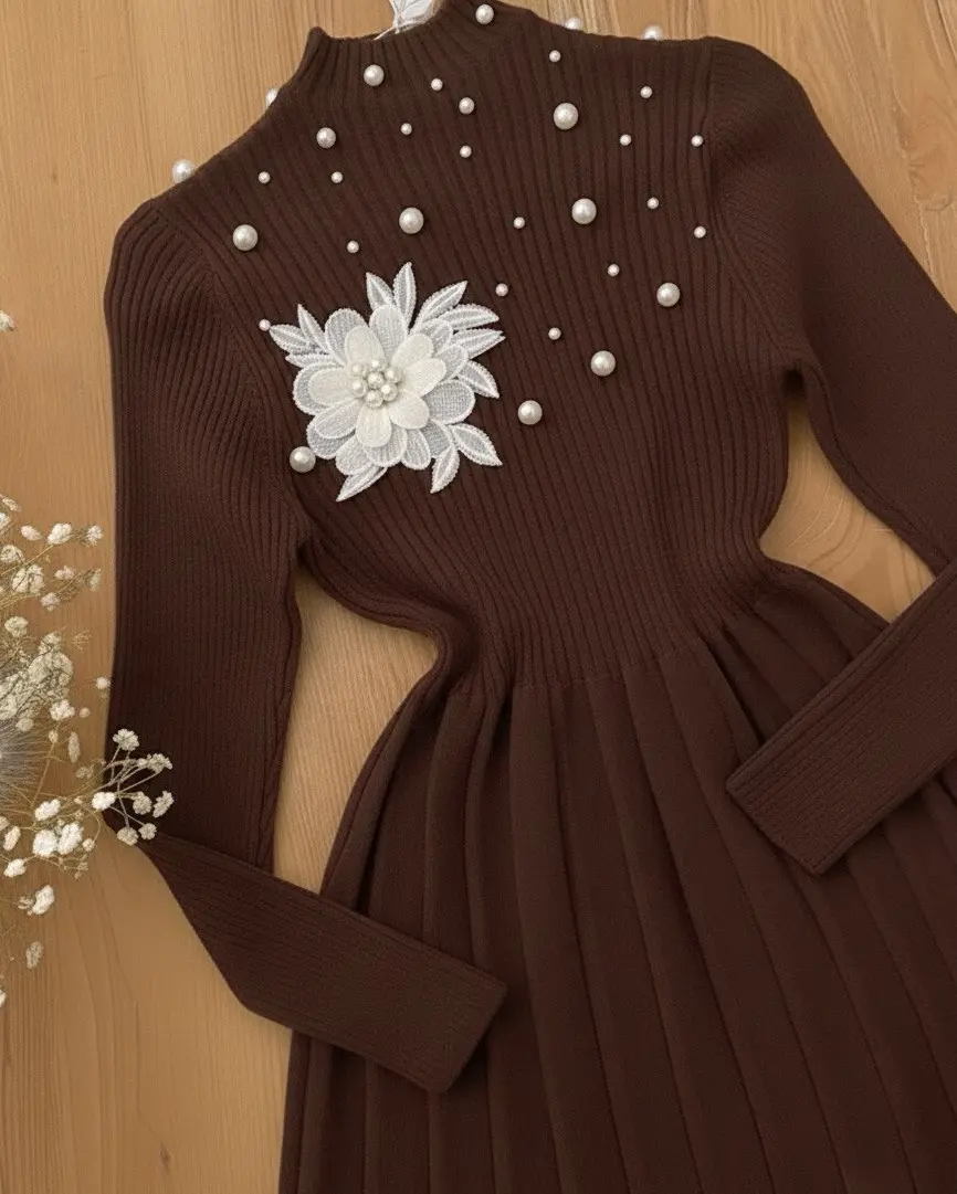 پیراهن  گل برجسته مرواریدیh1970