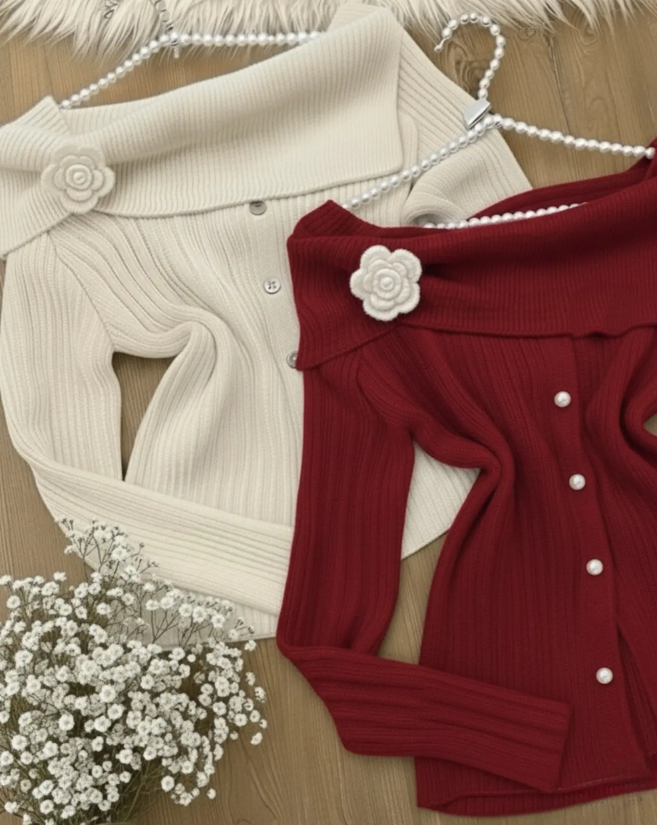 بافت  یقه گل h2009