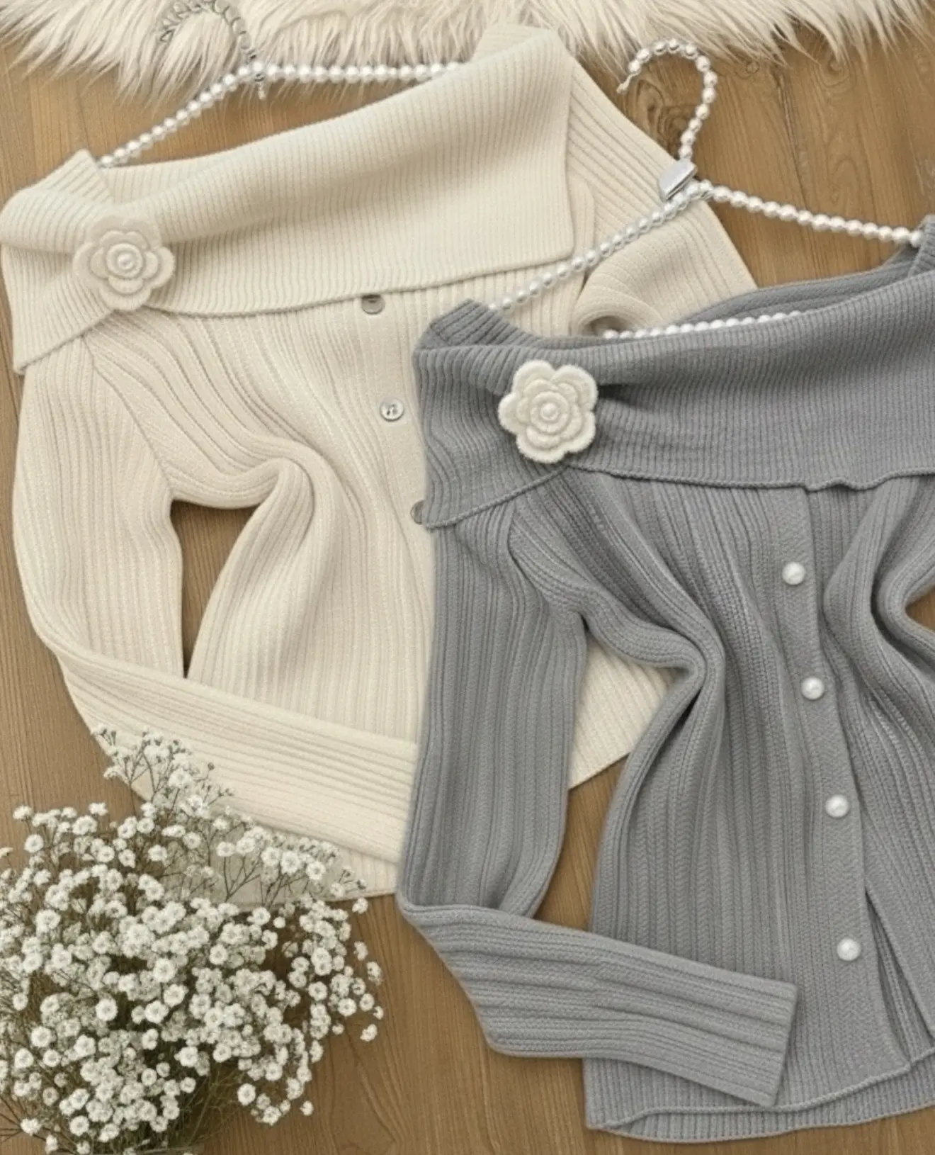 بافت  یقه گل h2009