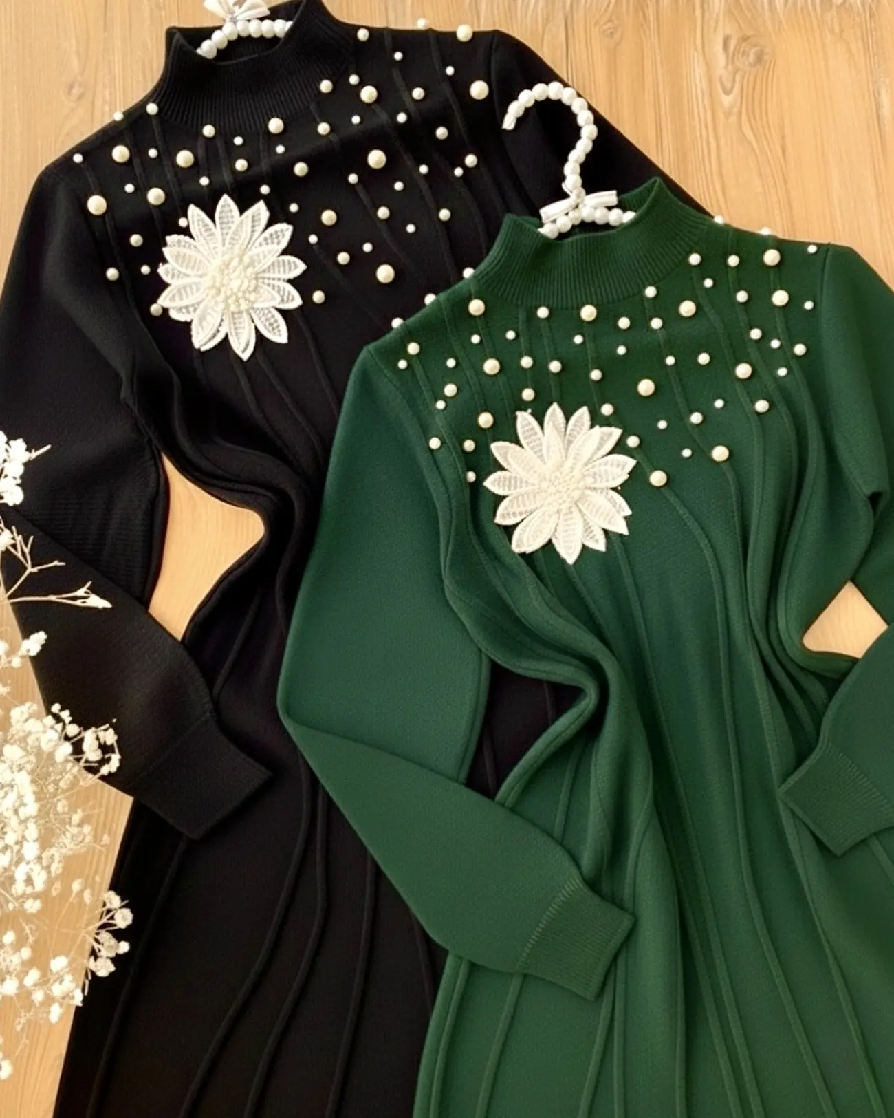 پیراهن بافت گل برجستهh2015