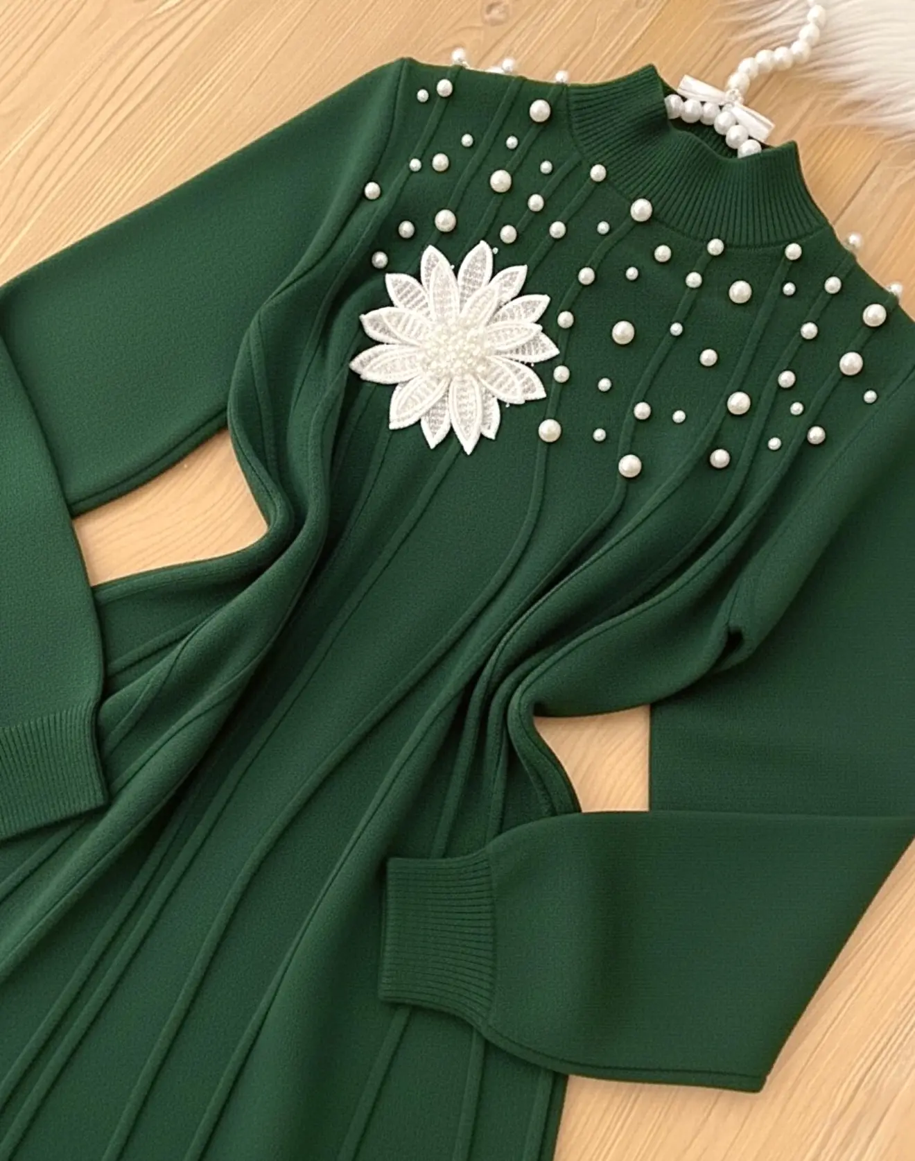 پیراهن بافت گل برجستهh2015