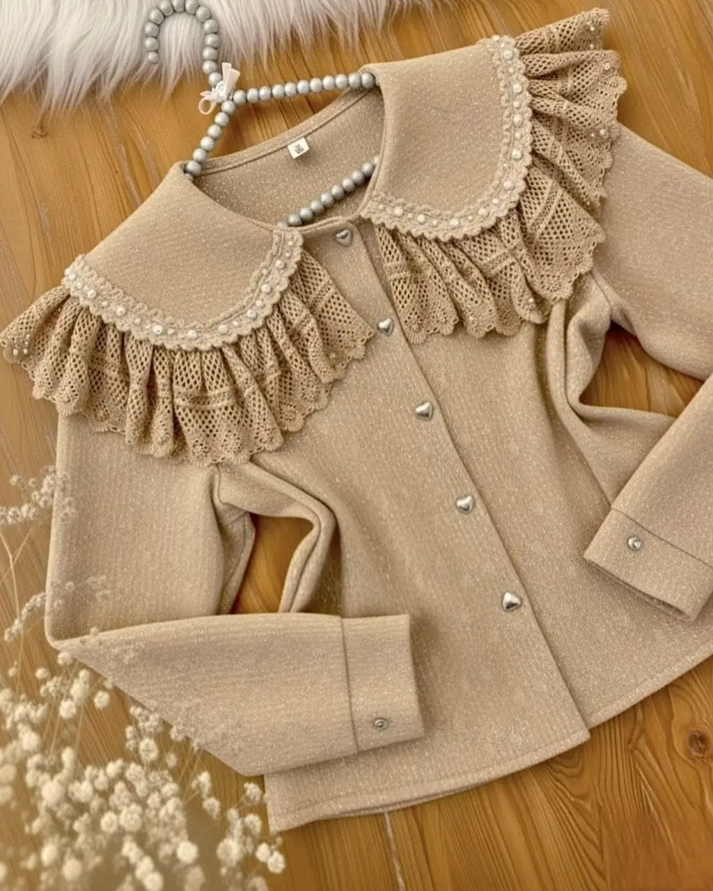 شومیز پرنسسی گیپور دارh2035