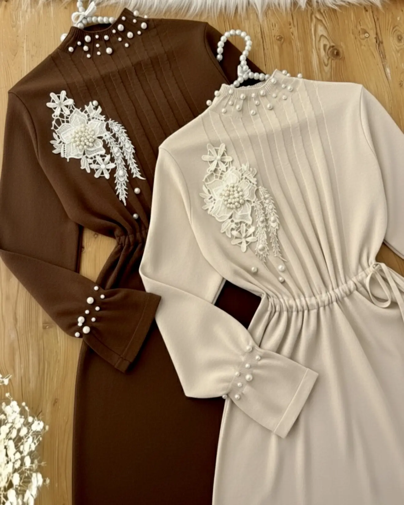 پیراهن بافت گل برجستهh2055