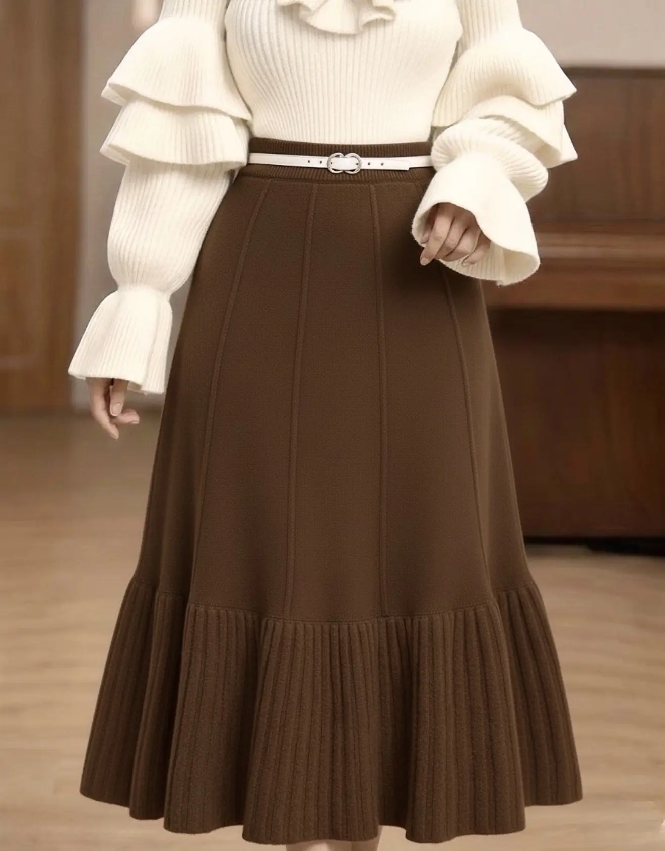 دامن بلند بافتh2060