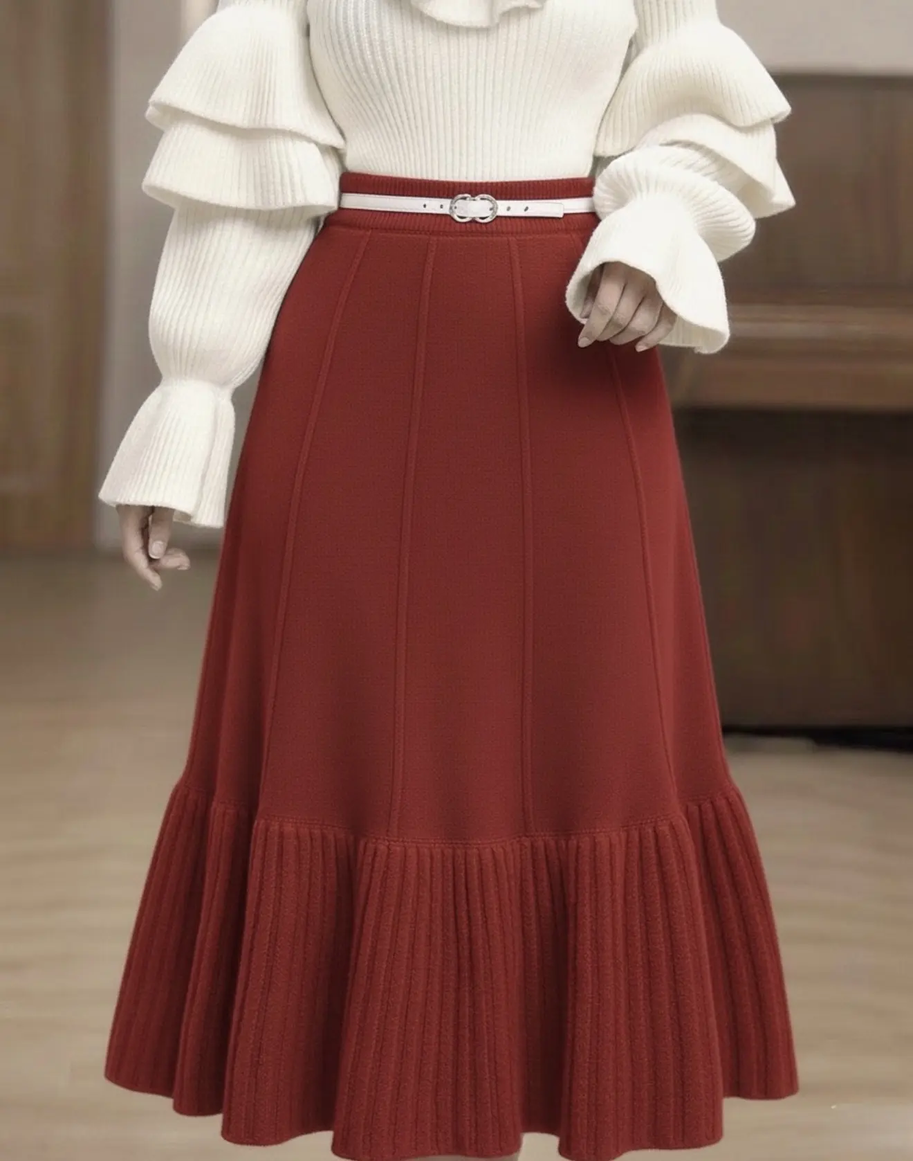 دامن بلند بافتh2060