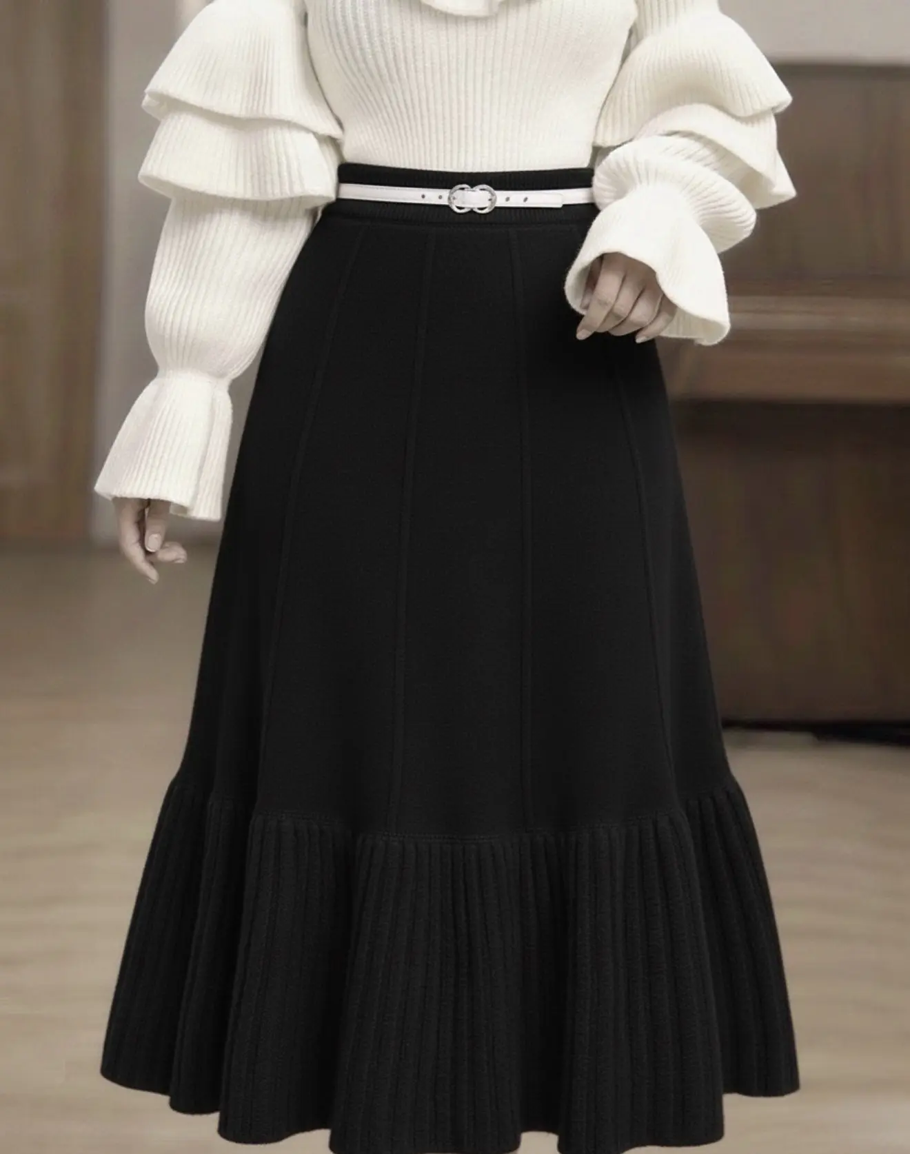 دامن بلند بافتh2060