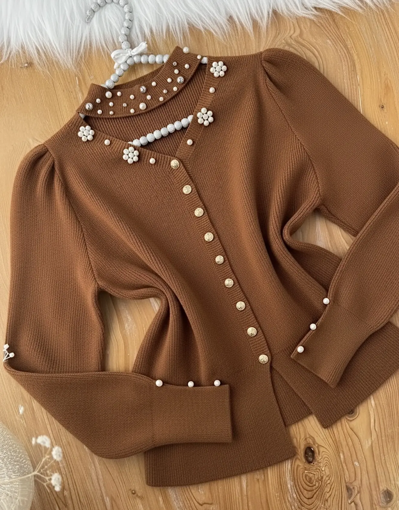 بافت مرواریدی جلو دکمهh2090