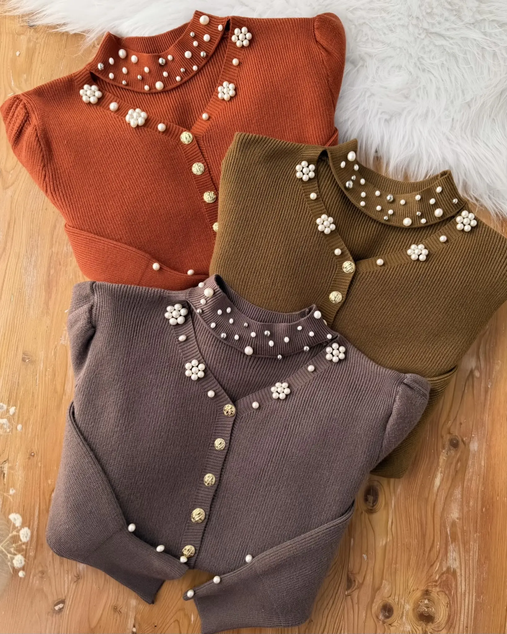 بافت مرواریدی جلو دکمهh2090