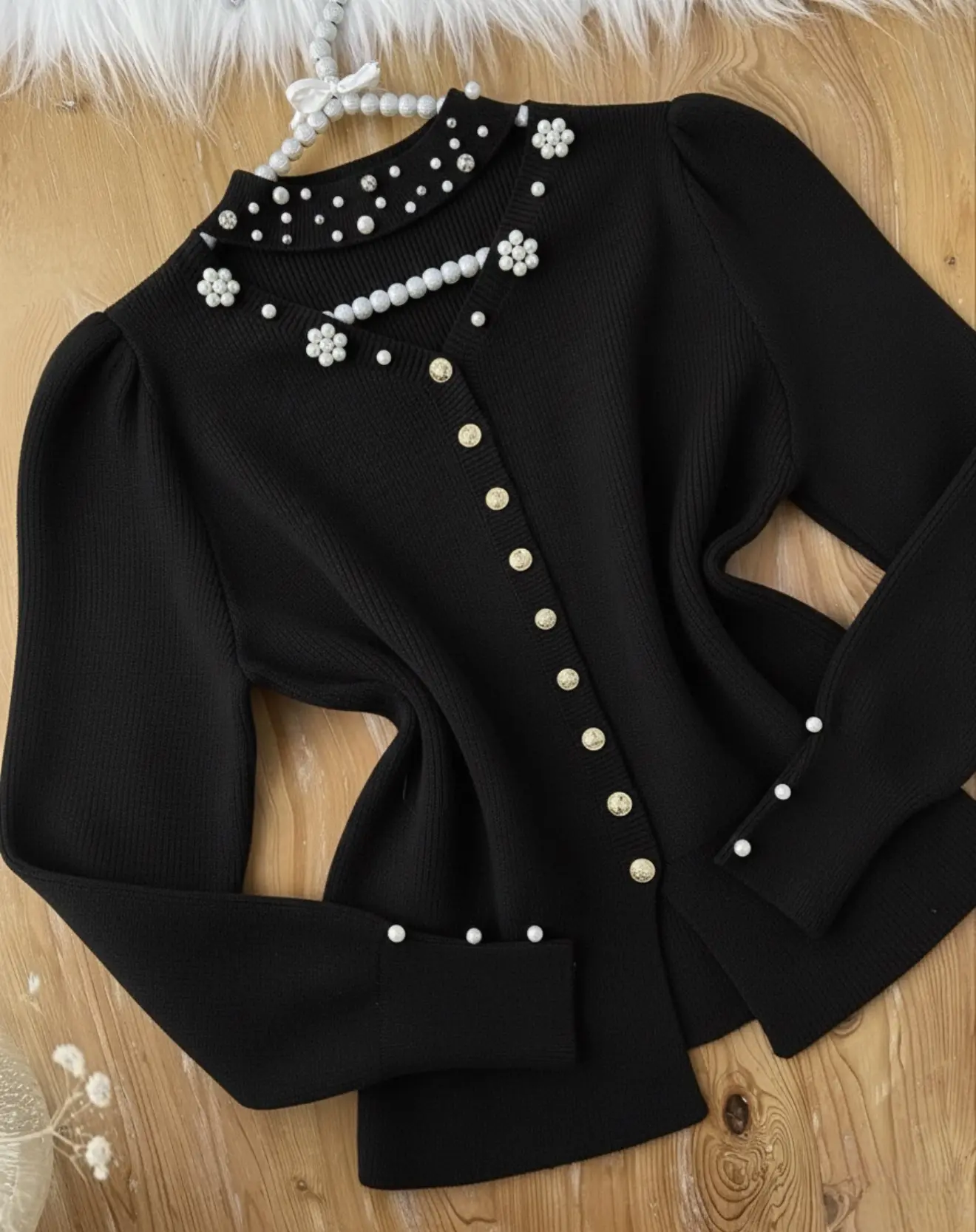 بافت مرواریدی جلو دکمهh2090