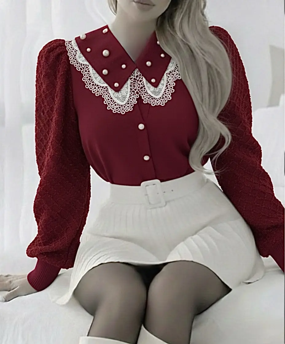 بافت عروسکی آستین شاین h3035