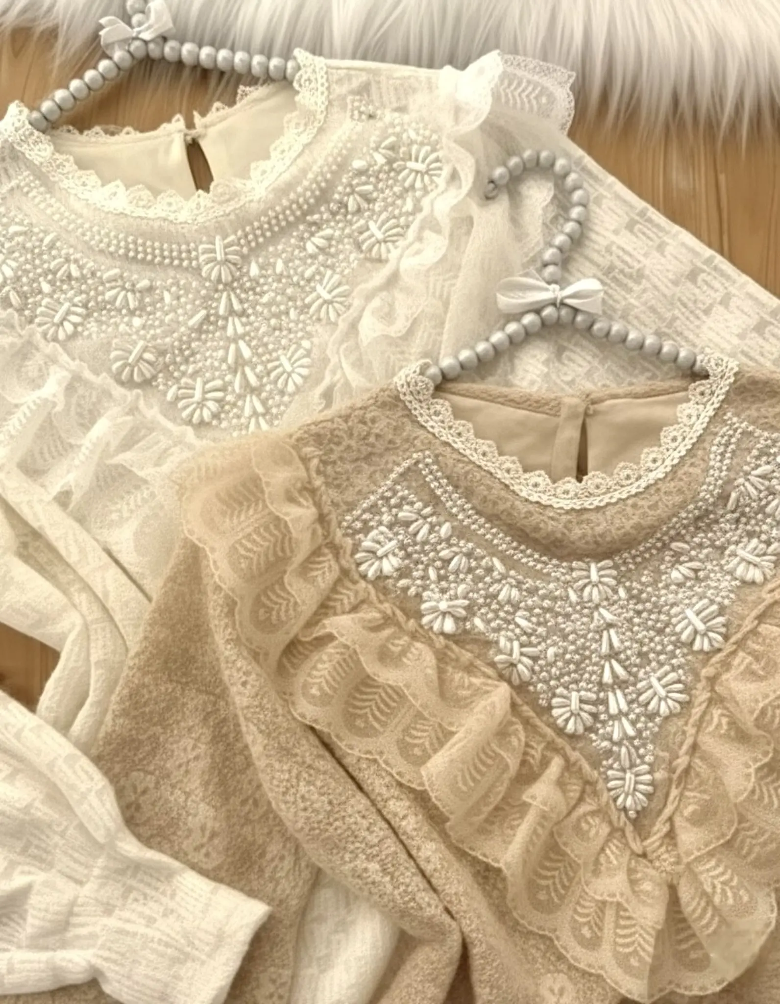 شومیز گیپور جواهردوزی شده h3060