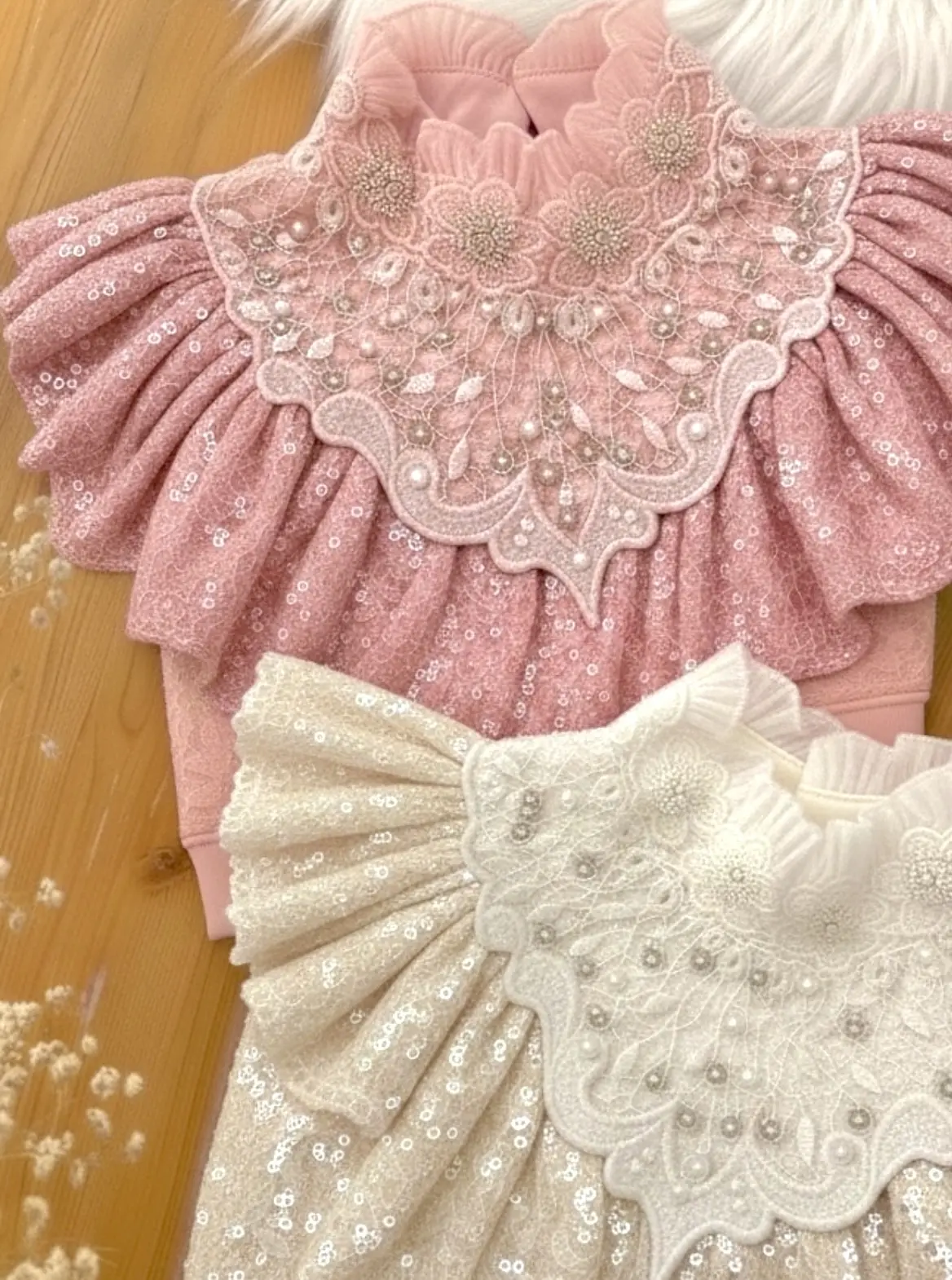 شومیز گیپور عروسکی h3070