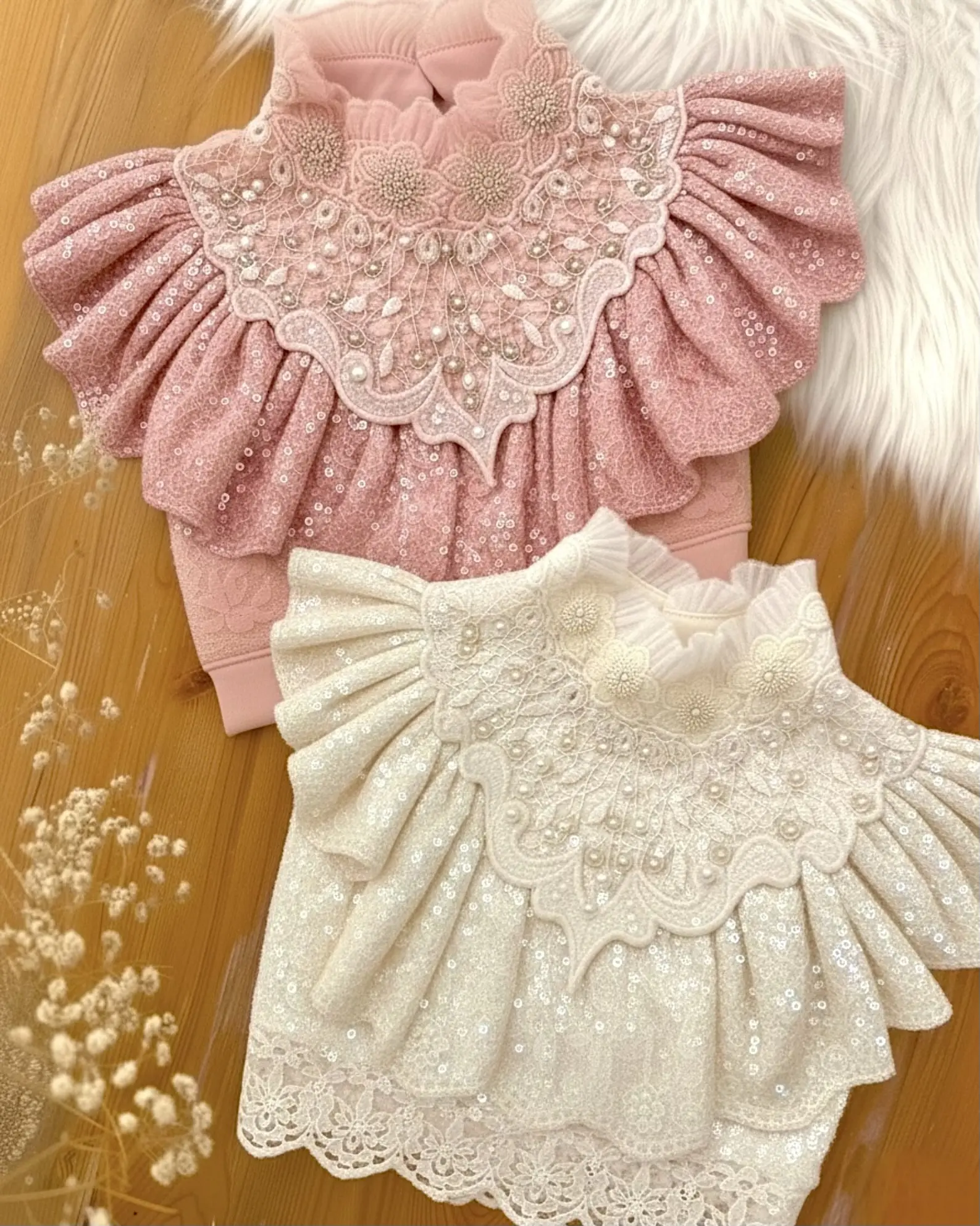 شومیز گیپور عروسکی h3070