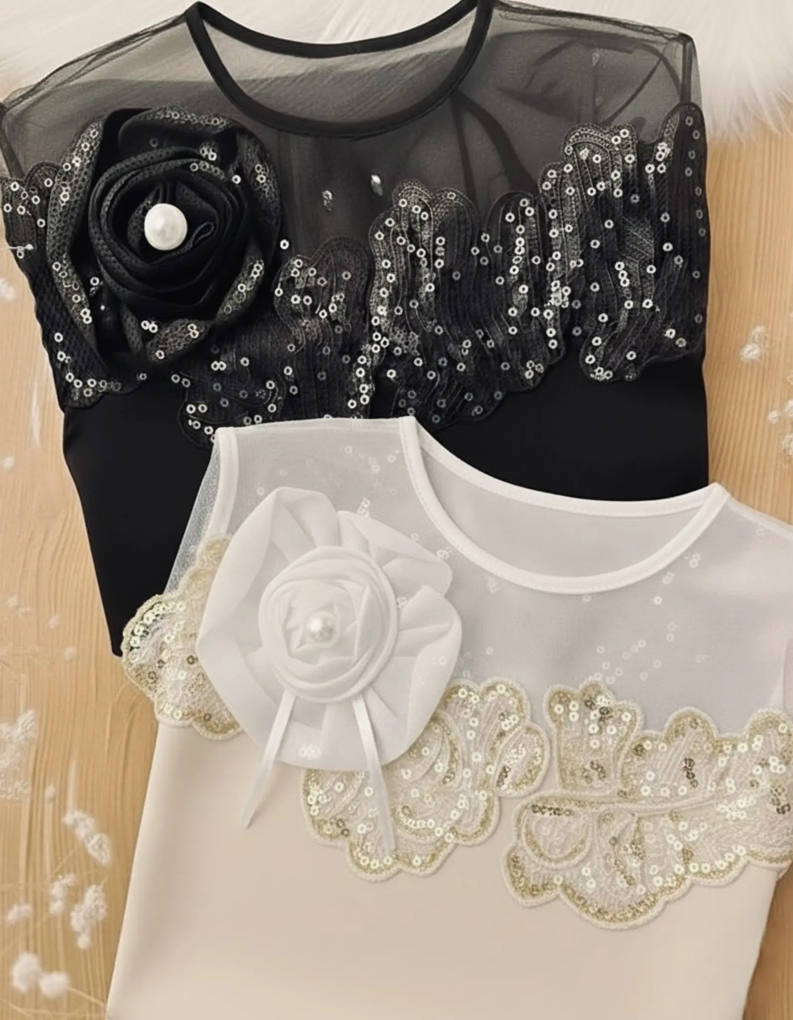 شومیز مجلسی تک گل کارشدهh3080