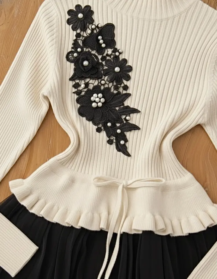 پیراهن بافت عروسکی h3083