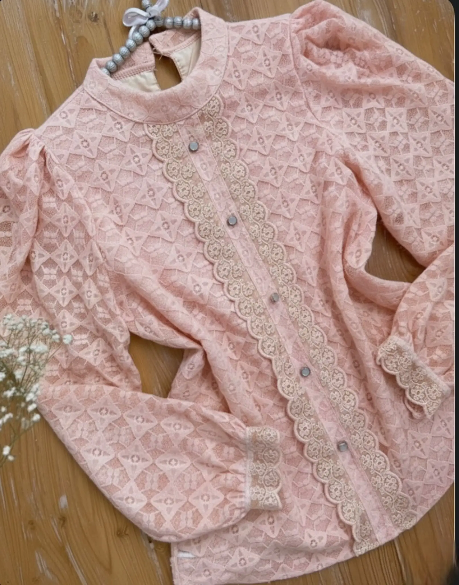 شومیز گیپور عروسکی h3099
