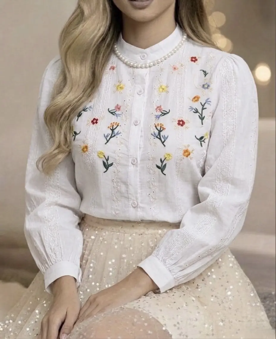 شومیز گلدوزی شدهh5015