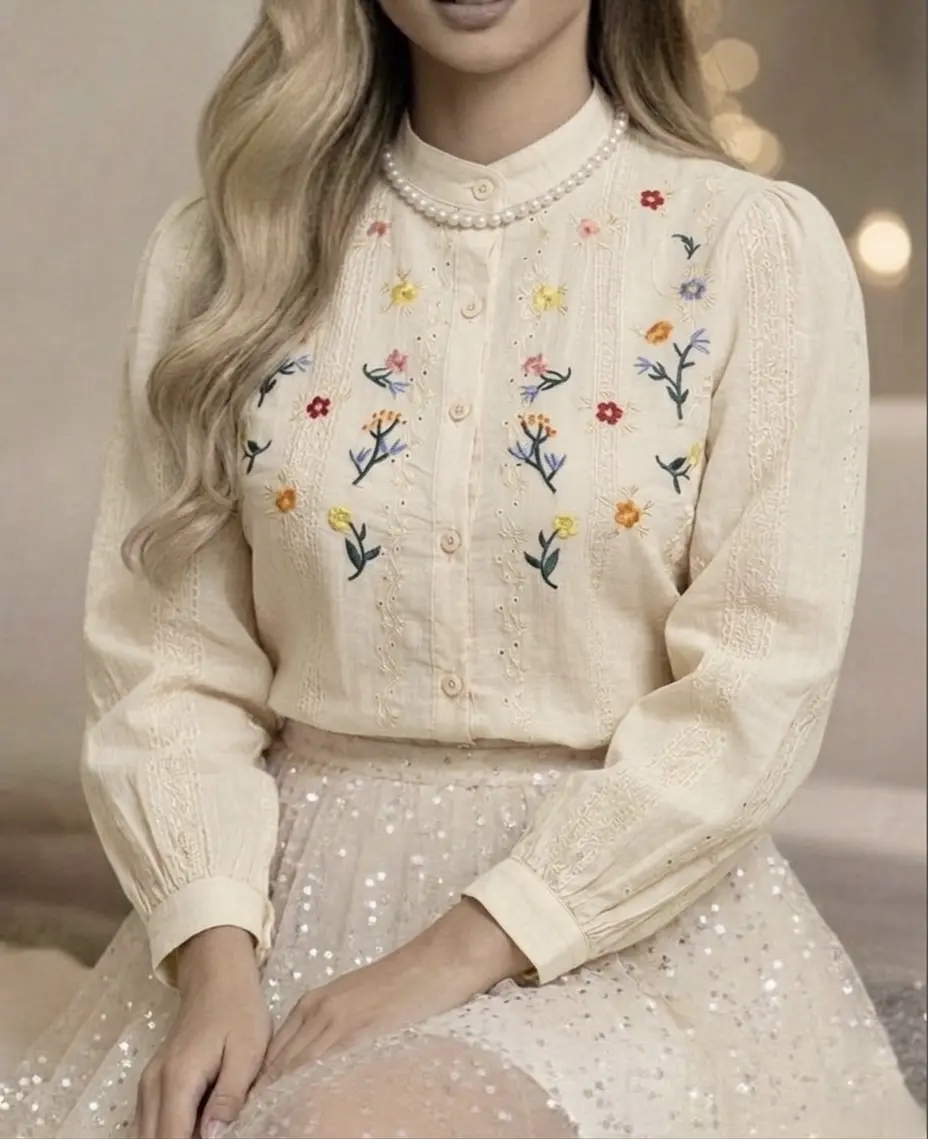 شومیز گلدوزی شدهh5015