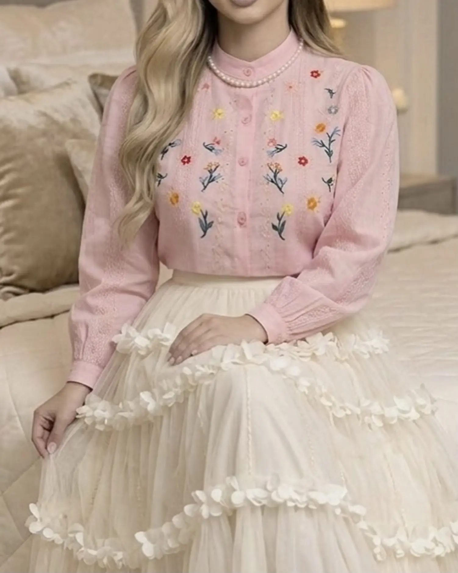 شومیز گلدوزی شدهh5015