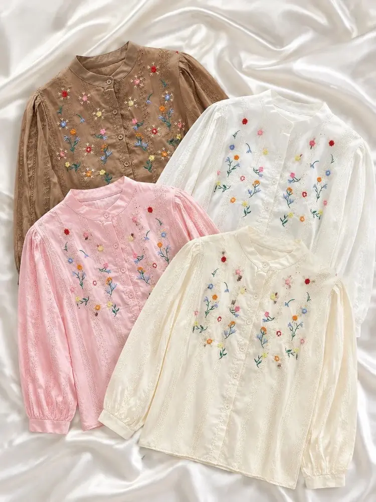 شومیز گلدوزی شدهh5015