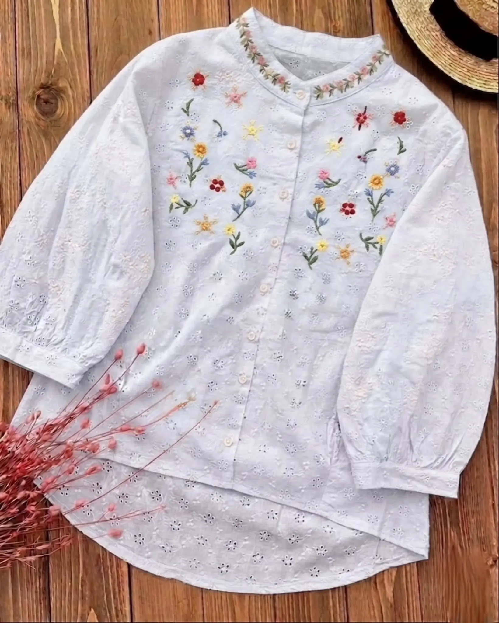 شومیز گلدوزی hh5015