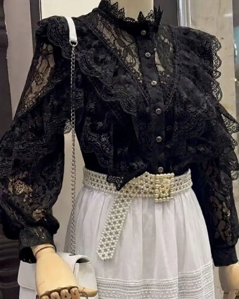 شومیز گیپور پرنسسی h5070
