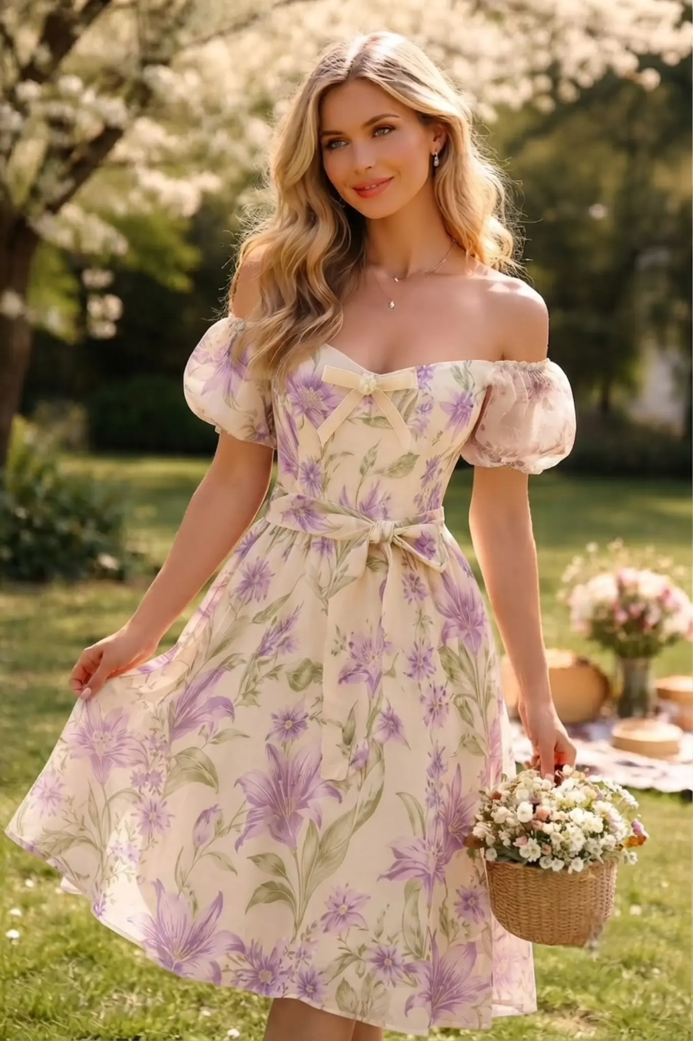 پیراهن عروسکی گلدارp306