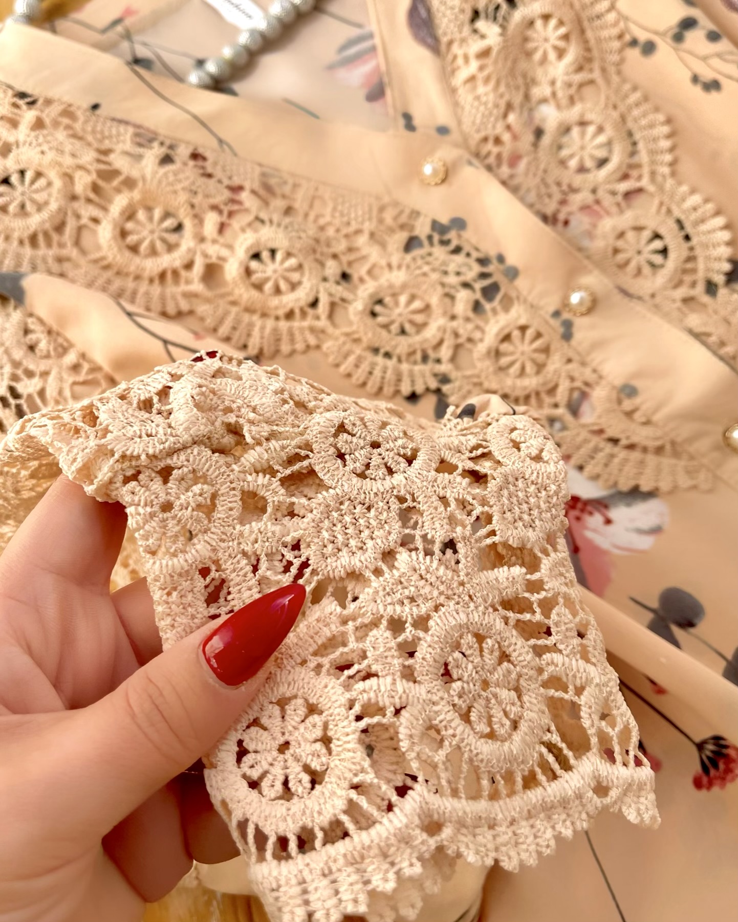 شومیز مجلسی گیپور d335