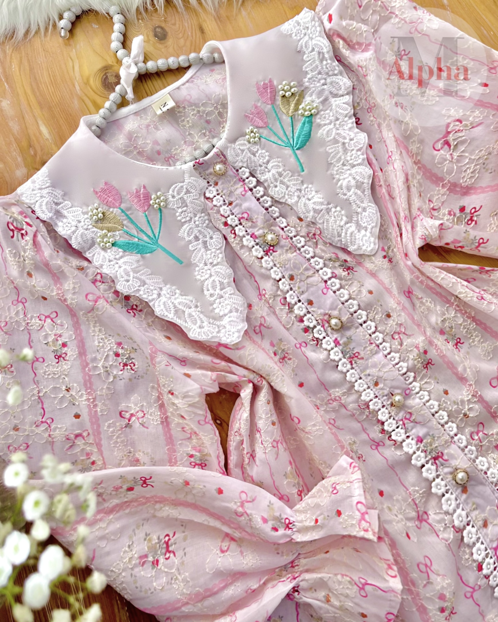 شومیز تماما گلدوزی d400